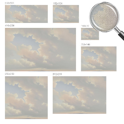 Samolepilna fototapeta za spalnico z motivom v pastelnih barvah neba