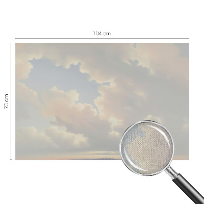 Samolepilna fototapeta za spalnico z motivom v pastelnih barvah neba