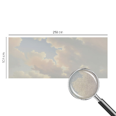 Samolepilna fototapeta za spalnico z motivom v pastelnih barvah neba