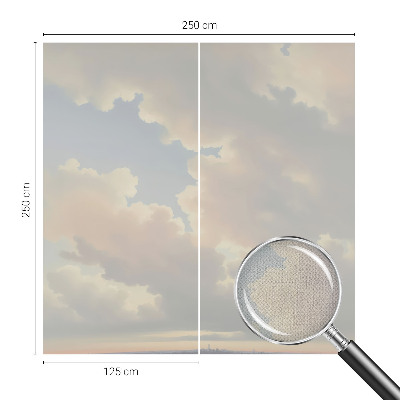 Samolepilna fototapeta za spalnico z motivom v pastelnih barvah neba