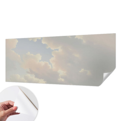 Samolepilna fototapeta za spalnico z motivom v pastelnih barvah neba