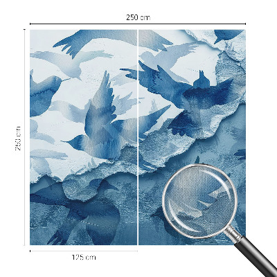 Otroška fototapeta z motivom dinamičnih ptic