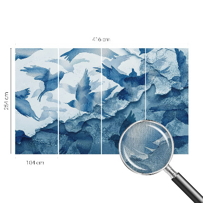 Otroška fototapeta Dinamične ptice