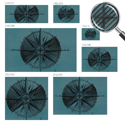 Samolepilna fototapeta Pomorski kompas