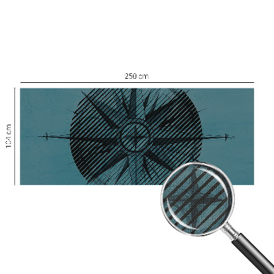 Samolepilna fototapeta z motivom pomorskega kompasa