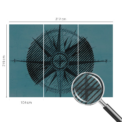 Samolepilna fototapeta Pomorski kompas