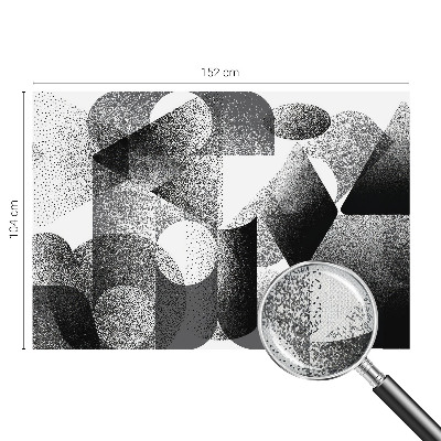 Samolepilna fototapeta za spalnico z motivom geometrijskih oblik