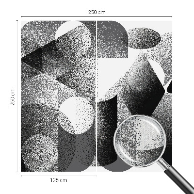 Samolepilna fototapeta za spalnico z motivom geometrijskih oblik