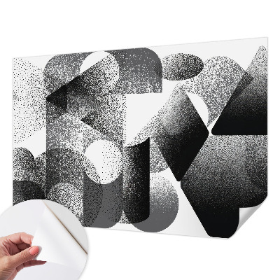 Samolepilna fototapeta za spalnico z motivom geometrijskih oblik