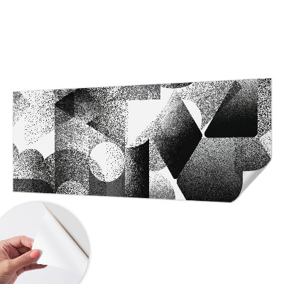 Samolepilna fototapeta za spalnico z motivom geometrijskih oblik