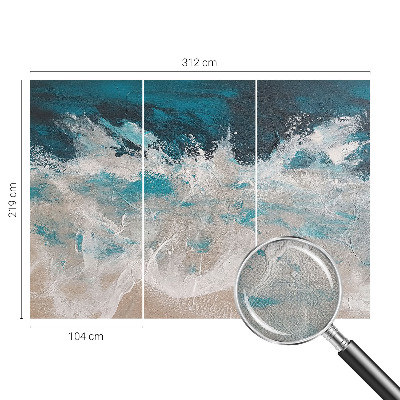 3D fototapeta z motivom oceanskih valov