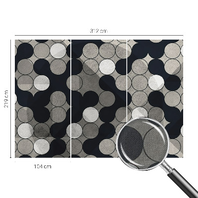 Otroška fototapeta z geometrijskimi krogi