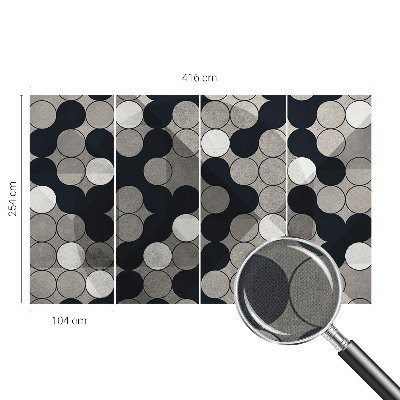 Otroška fototapeta z geometrijskimi krogi