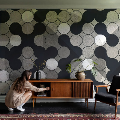 Otroška fototapeta z geometrijskimi krogi