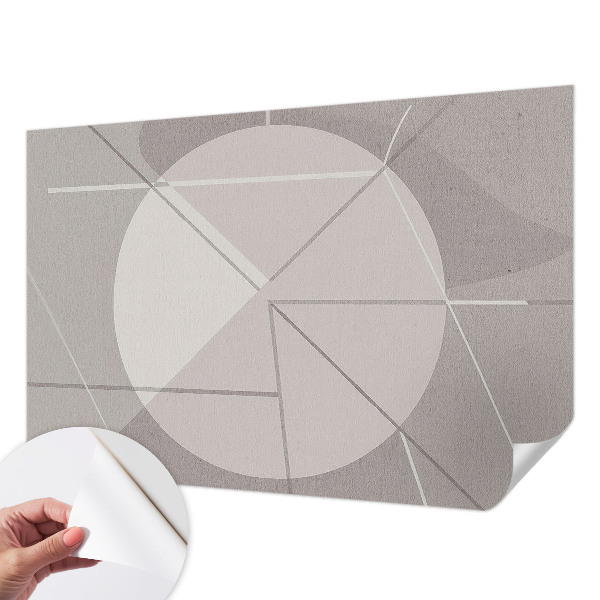 Samolepilna fototapeta za dnevno sobo z abstraktno geometrijo