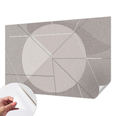 Samolepilna fototapeta za dnevno sobo z abstraktno geometrijo