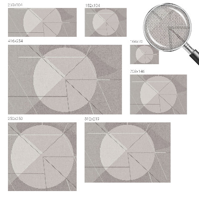 Samolepilna fototapeta za dnevno sobo z abstraktno geometrijo