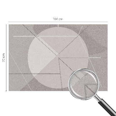 Samolepilna fototapeta za dnevno sobo z abstraktno geometrijo