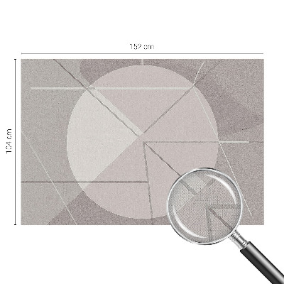 Samolepilna fototapeta za dnevno sobo z abstraktno geometrijo