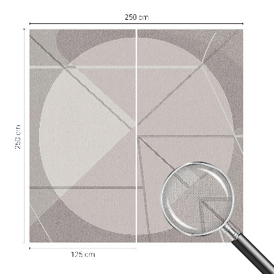 Samolepilna fototapeta za dnevno sobo z abstraktno geometrijo