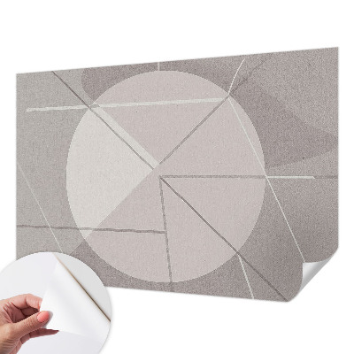Samolepilna fototapeta za dnevno sobo z abstraktno geometrijo