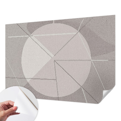 Samolepilna fototapeta za dnevno sobo z abstraktno geometrijo