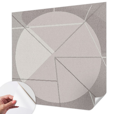 Samolepilna fototapeta za dnevno sobo z abstraktno geometrijo