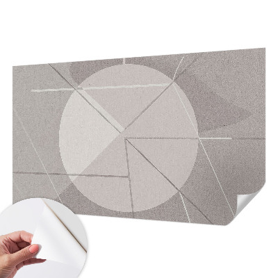 Samolepilna fototapeta za dnevno sobo z abstraktno geometrijo