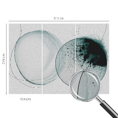 Otroška fototapeta Zeleni krogi