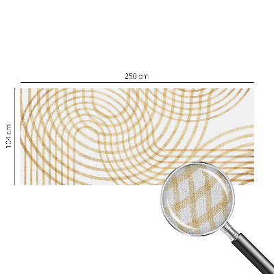 Samolepilna fototapeta za dnevno sobo z geometrijskim vzorcem tkanine