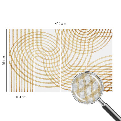 Samolepilna fototapeta za dnevno sobo z geometrijskim vzorcem tkanine