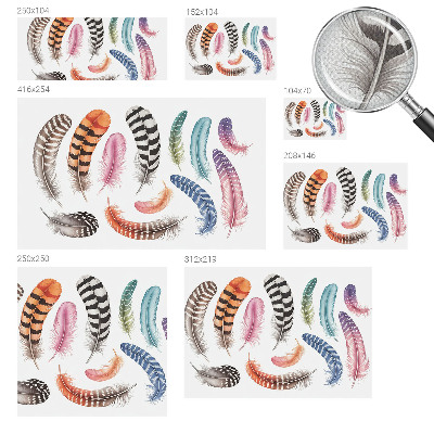 Samolepilna fototapeta Pastelno perje