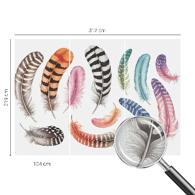 Samolepilna fototapeta Pastelno perje