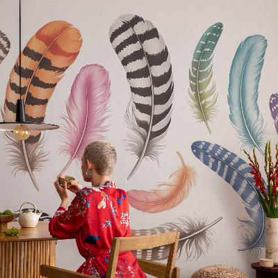 Samolepilna fototapeta Pastelno perje