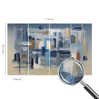 Samolepilna fototapeta za dnevno sobo Abstrakcijski čopiči