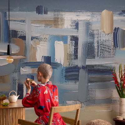 Samolepilna fototapeta za dnevno sobo Abstrakcijski čopiči