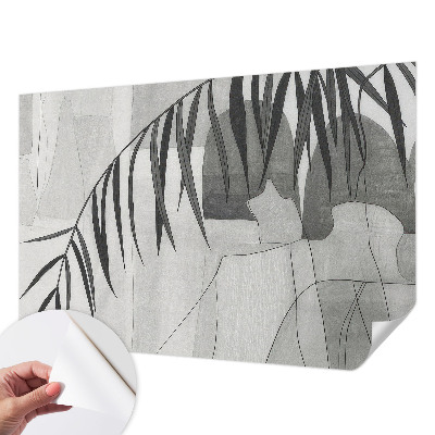 Samolepilna fototapeta za spalnico z motivom abstraktne palme