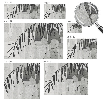 Samolepilna fototapeta za spalnico z motivom abstraktne palme