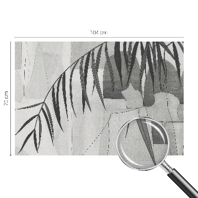 Samolepilna fototapeta za spalnico z motivom abstraktne palme