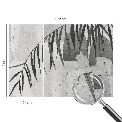 Samolepilna fototapeta za spalnico z motivom abstraktne palme