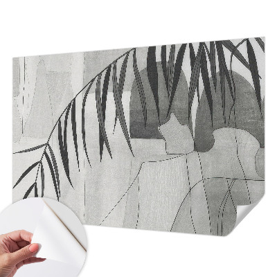 Samolepilna fototapeta za spalnico z motivom abstraktne palme