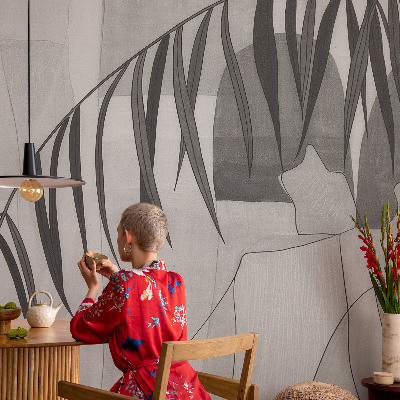 Samolepilna fototapeta za spalnico Abstraktna palma