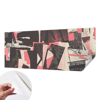 3D fototapeta z geometrijskim kolažem