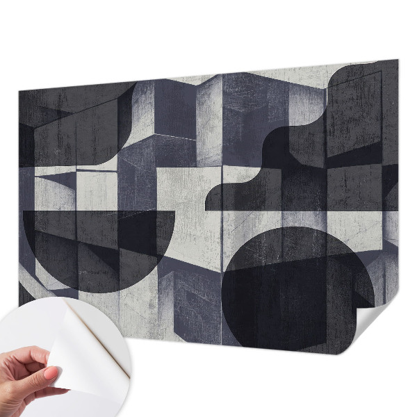 Samolepilna fototapeta za dnevno sobo z motivom geometrijske simetrije