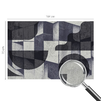 Samolepilna fototapeta za dnevno sobo z motivom geometrijske simetrije
