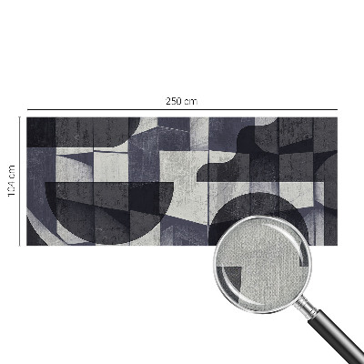 Samolepilna fototapeta za dnevno sobo z motivom geometrijske simetrije