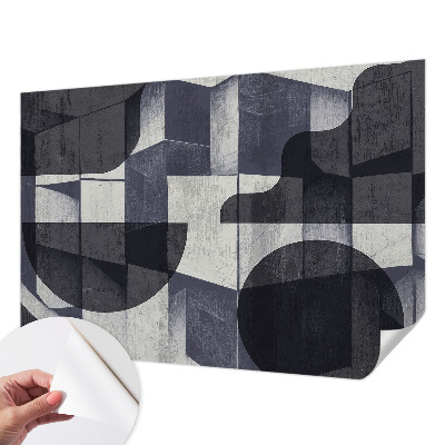 Samolepilna fototapeta za dnevno sobo z motivom geometrijske simetrije
