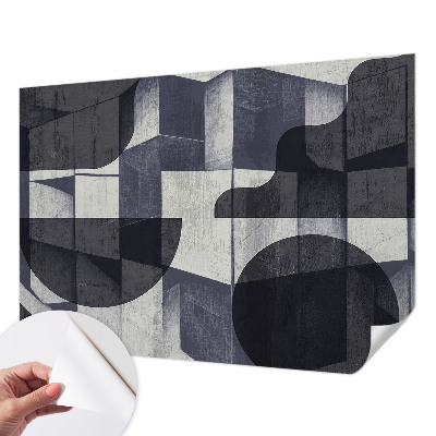 Samolepilna fototapeta za dnevno sobo z motivom geometrijske simetrije