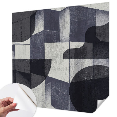 Samolepilna fototapeta za dnevno sobo z motivom geometrijske simetrije