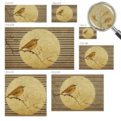 Samolepilna fototapeta za spalnico Ptica harmonije